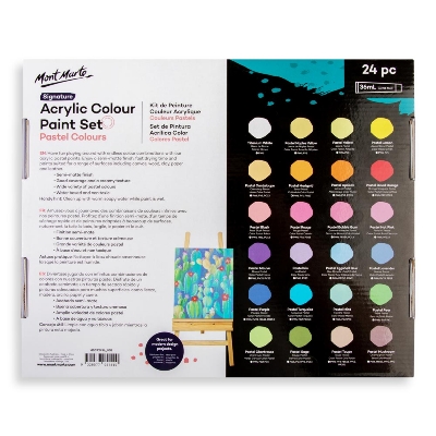 Picture of Mont Marte Acrylic Color Pastel Colors 24pc*36ml
