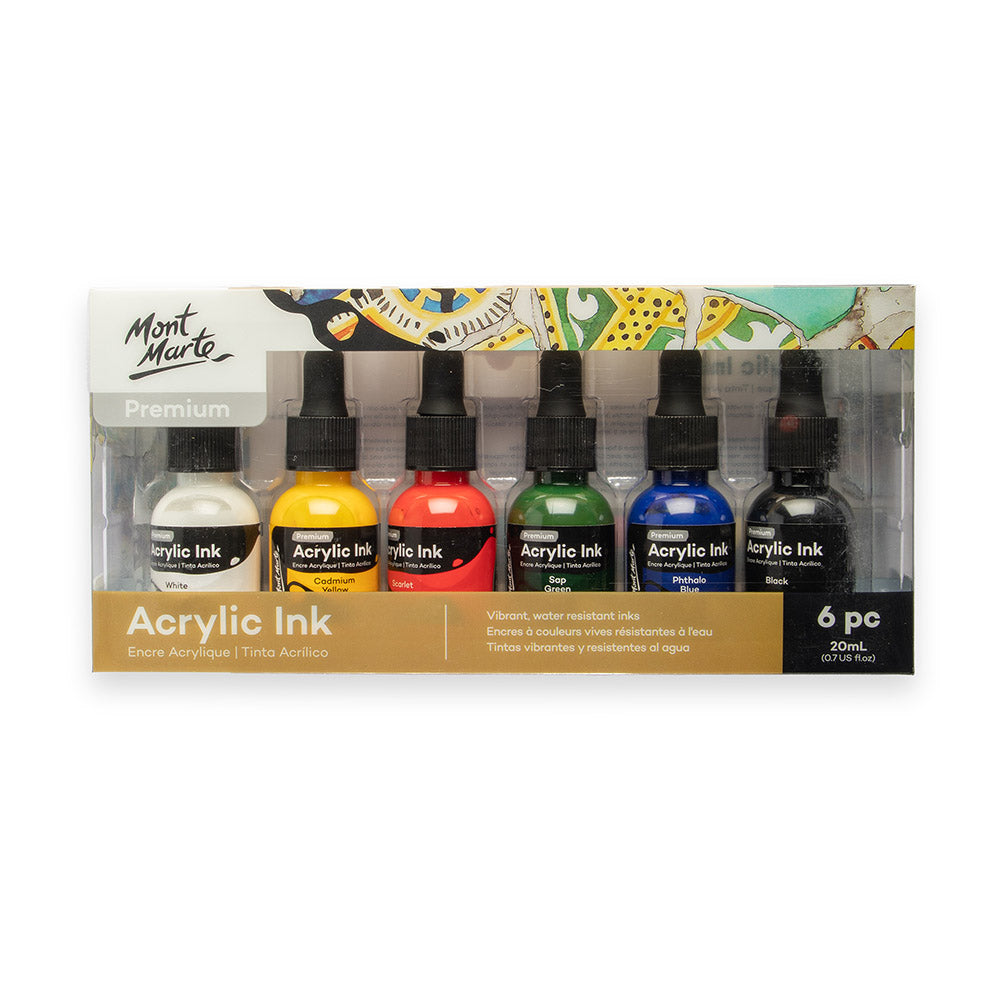 Picture of Mont Marte Acrylic Ink 6pc*20ml