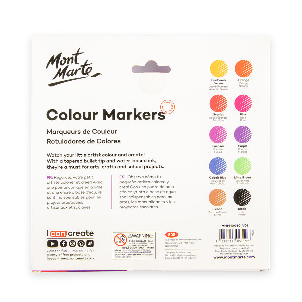 Picture of Mont Marte Colour Markers 10pc