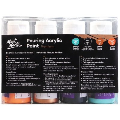 Picture of Mont Marte Pouring Acrylic 60ml 4pc-Symphony