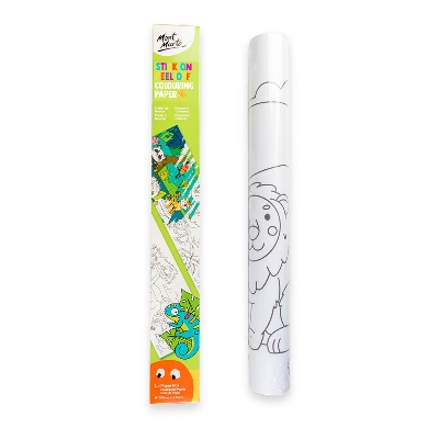Picture of Mont Marte Stick On Peel Off Coloring Paper Roll