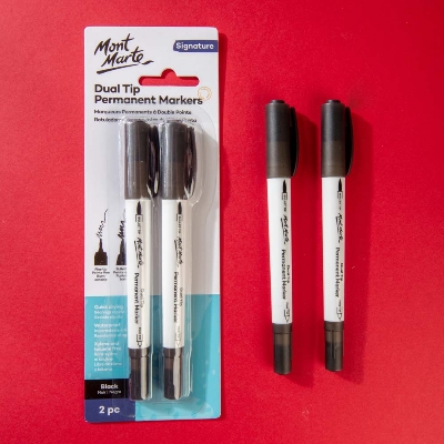 Picture of Mont Marte Permanent Marker Black-2pcs