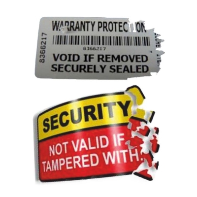 Picture of Warranty and Security Label Sticker A4 Size - 20 Pages