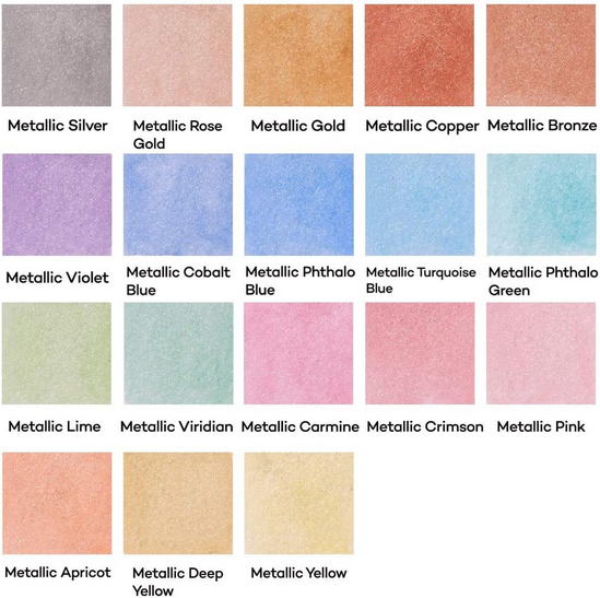 Picture of Mont Marte Metallic Watercolour Cake Set in Tin Premium 21pc