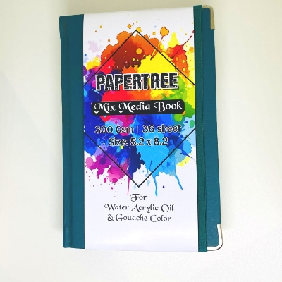 Picture of Papertree Mix Media Art Book 5.2x8.2 inch -300gsm -36 Sheets