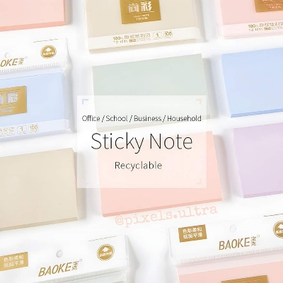 Picture of Baoke Pastel Color Sticky note 3x5 Inch -100Sheets