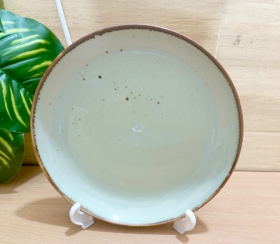 Picture of ceramics plate fruits snack dessert serving plate 9 inch deep plate