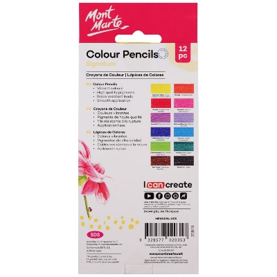 Picture of Mont Marte Color Pencils 12pc