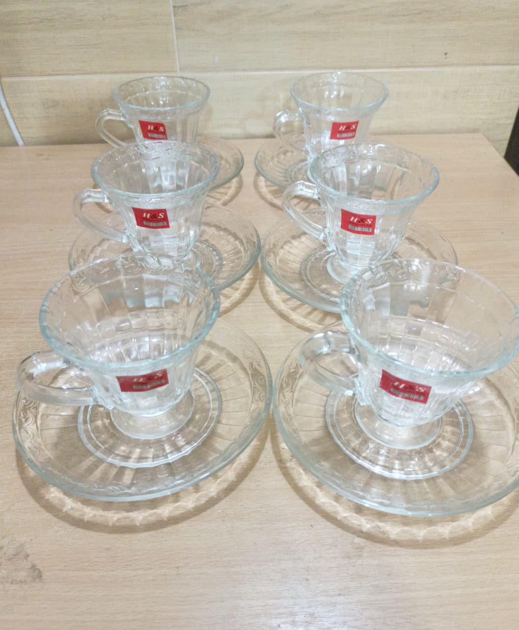 Picture of Clear glass cup set ,6 picec\ H&S