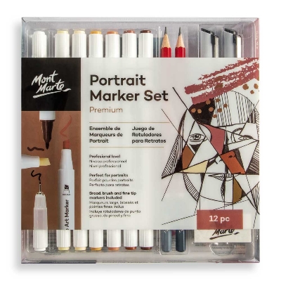 Picture of Mont Marte Portrait Alcohol Marker Set 12pc
