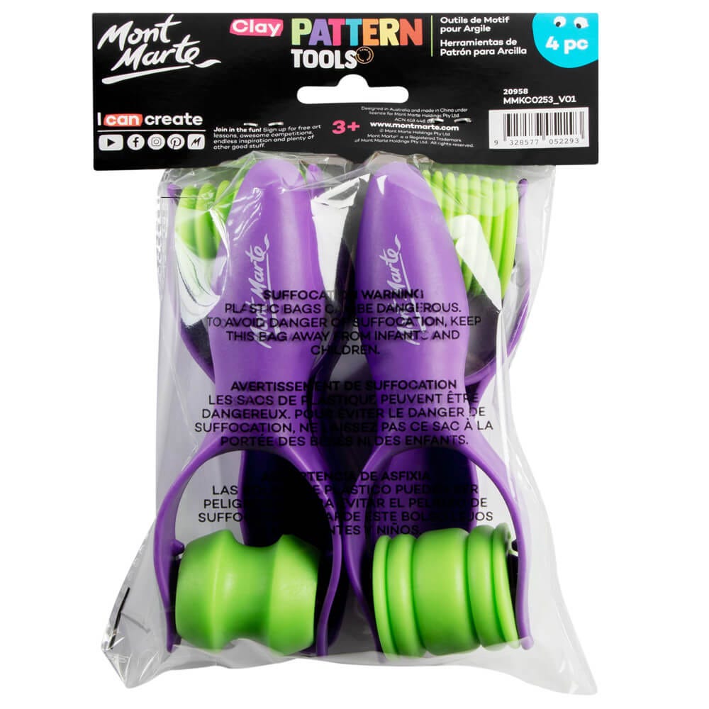 Picture of Mont Marte Clay Pattern Tool Set 4pc