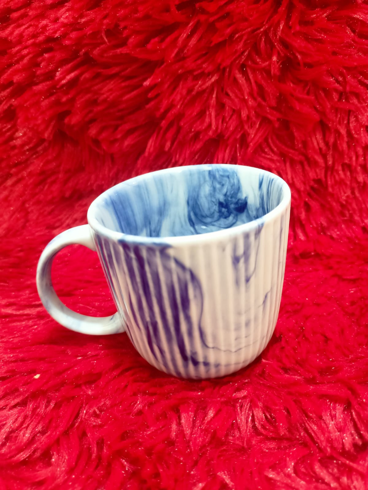 Picture of marble Ramkin Ceramic Coffee Mug  \green marble\ blue marble\ deep green marble