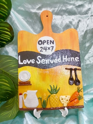 Picture of Wooden kitchen decor  |  wall decor |Home vibes | home decor | gift item | decor love |