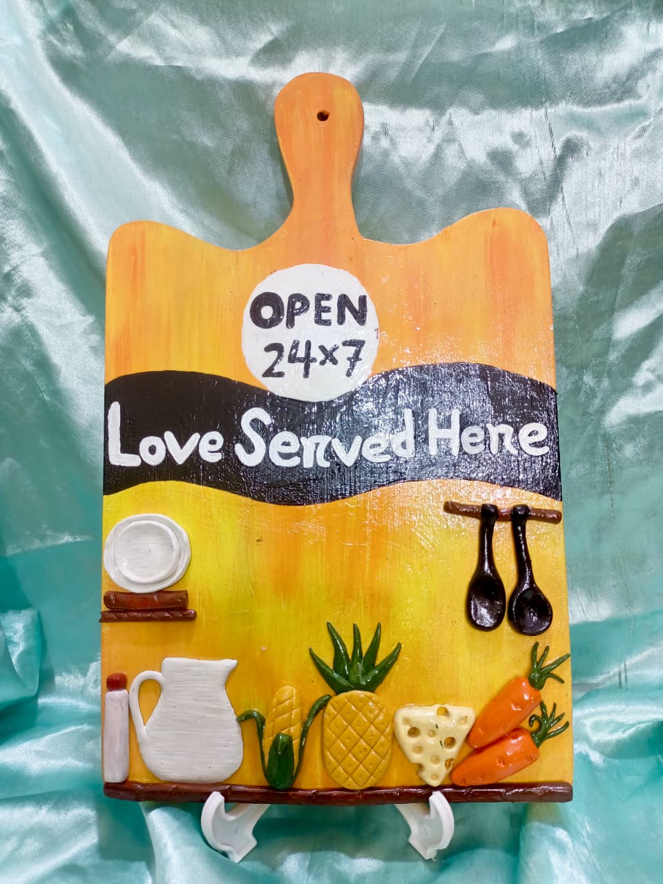 Picture of Wooden kitchen decor  |  wall decor |Home vibes | home decor | gift item | decor love |