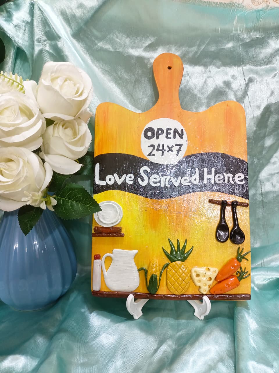 Picture of Wooden kitchen decor  |  wall decor |Home vibes | home decor | gift item | decor love |