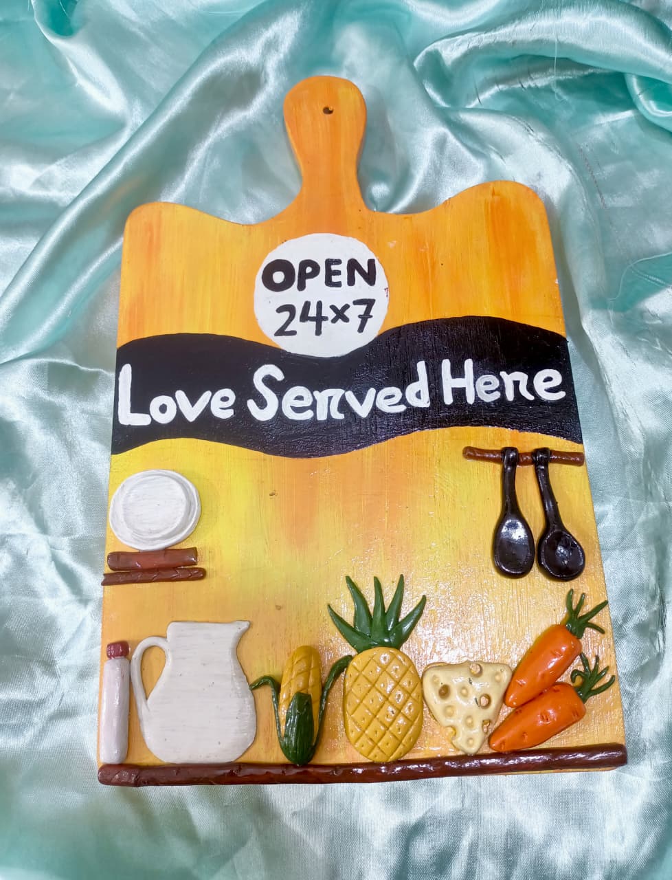 Picture of Wooden kitchen decor  |  wall decor |Home vibes | home decor | gift item | decor love |