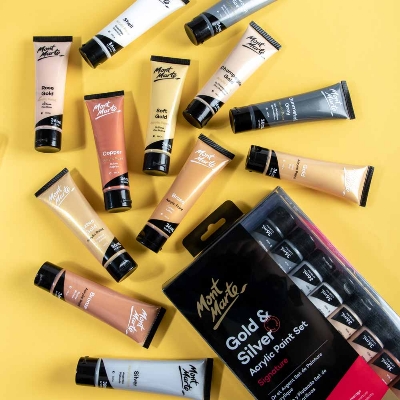 Picture of Mont Marte Gold Paint Series Set 12pc*36ml
