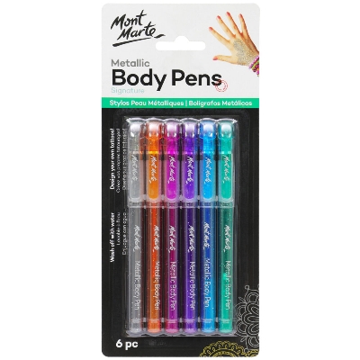 Picture of Mont Marte Metallic Body Pens 6pc