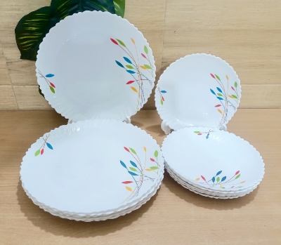 Picture of 36 pieces opal dinner set