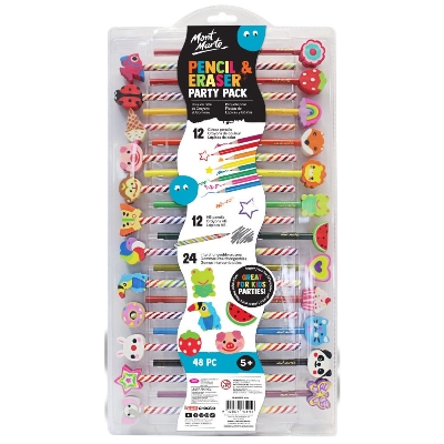 Picture of Mont Marte Pencil & Eraser Set 48pcs