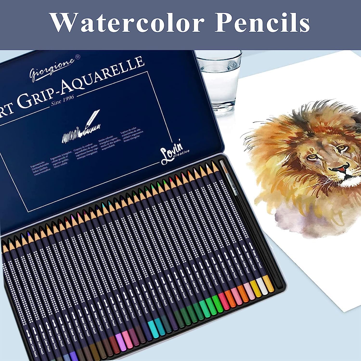 Picture of Giorgione® Watercolour Pencils Tin (Set of 48)