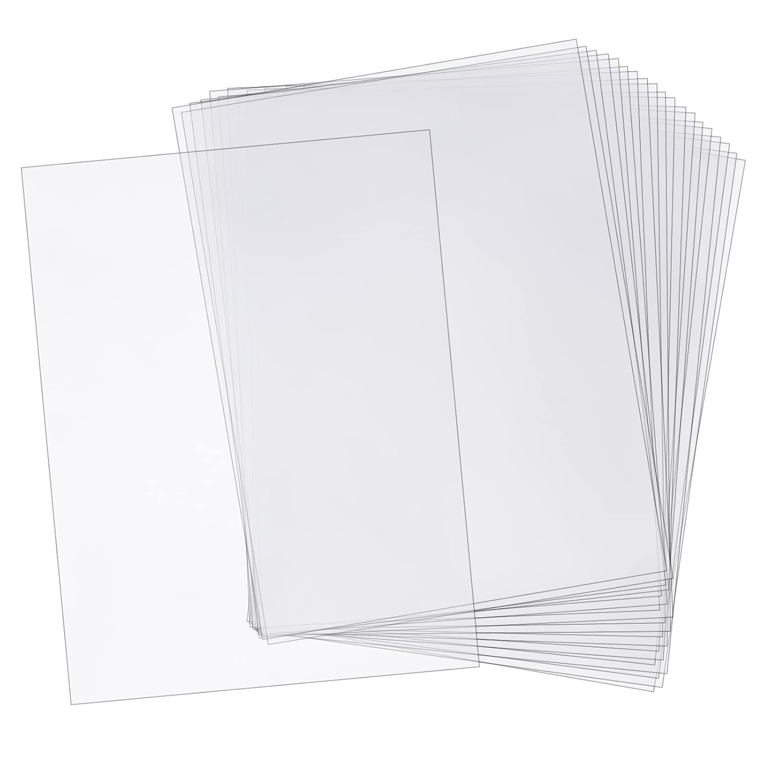 Picture of 5 Pcs Clear PVC Sheets Protection Transparent A4 Plastic DIY Craft