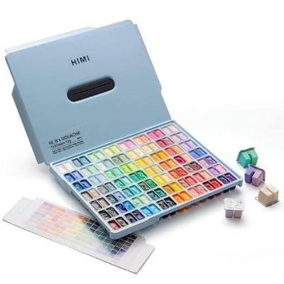 Picture of HIMI MIYA Twin Jelly Cup Gouache Paint Set 12 ML X 112 Color