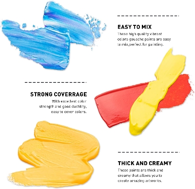 Picture of HIMI MIYA Twin Jelly Cup Gouache Paint Set 12 ML X 112 Color