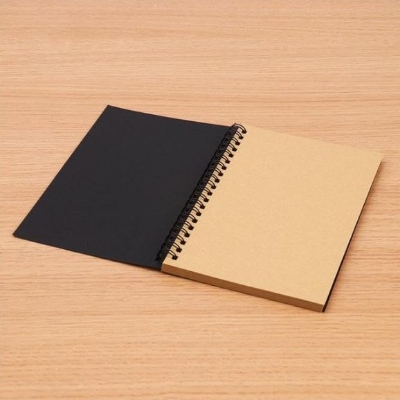 Picture of Kraft Paper Notebook A5 Size Sketch Painting Diary Journal Student Note Pad Book Memo Sketch Pad