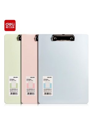 Picture of Deli PE103 Macaron colored A4 vertical version clip office folder
