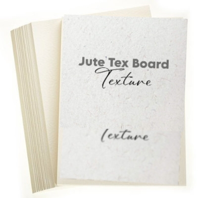 Picture of Papertree Gouache Art Card Gouache Paint Paper Board| Hand Made Jute Texture | 300gsm 7x10.85 inch With Texture | Pack of 8 Pcs
