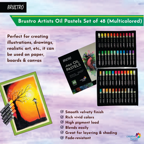 Picture of Brustro Artists Oil Pastels 48 Shades