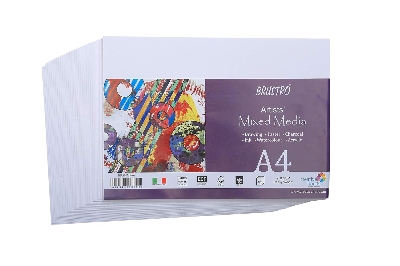 Picture of Brustro Artists Mixed Media Paper A4, 250 GSM, 36 Sheets