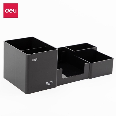 Picture of Deli EZ00220 Quali Desk Organizer 6 Compartments Black