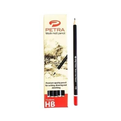 Picture of Petra Black Matt Pencil HB 12 pcs