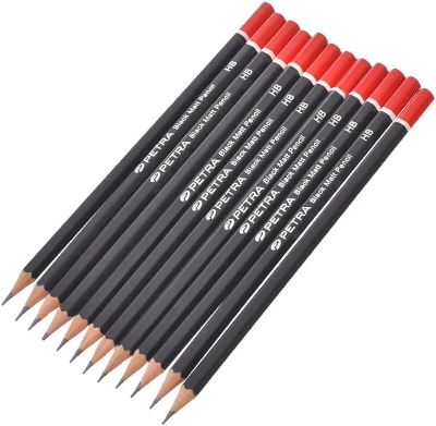 Picture of Petra Black Matt Pencil HB 12 pcs