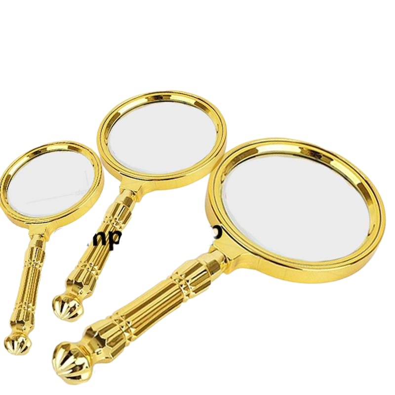 Picture of Golden magnifying glass 90mm,80mm,70mm,60mm