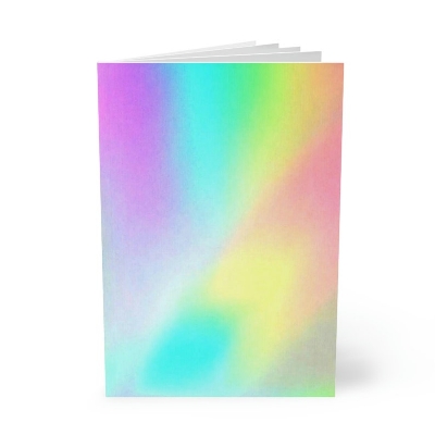 Picture of Rainbow Reflective cover Sketch Note book.