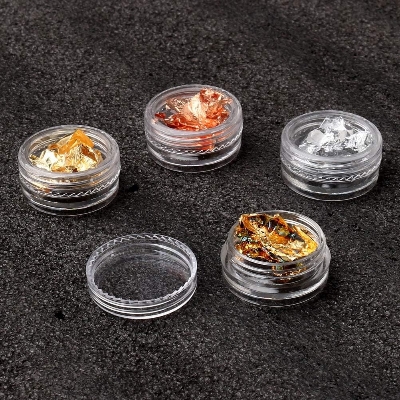 Picture of Metallic foil Paper Craft Paper Nail Decor Nail Art Design Supply Nail foil Flakes Nail Art Multicolor