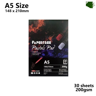 Picture of Papertree Pastel Pad Paper A5 Size perfect for oil pastel, gouache pastels and colour pencils