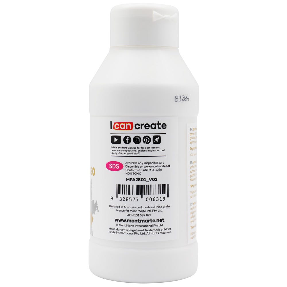 Picture of Mont Marte White Texture Gesso 250ml
