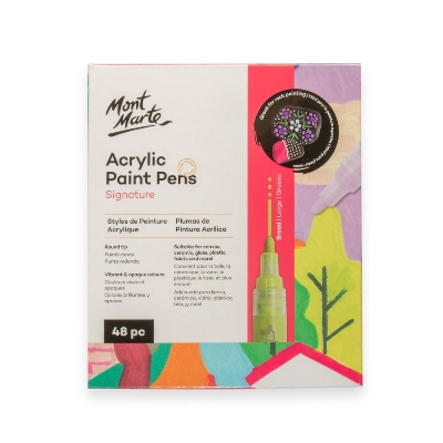 Picture of Mont Marte Acrylic Paint Pens Broad Tip 48pc