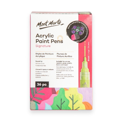Picture of Mont Marte Acrylic Paint Pens Broad Tip 36pc