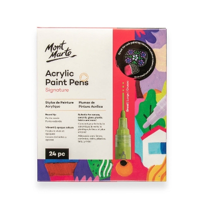 Picture of Mont Marte Acrylic Paint Pens Broad Tip 24pc