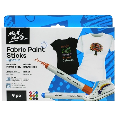 Picture of Mont Marte Fabric Paint Sticks 9pc