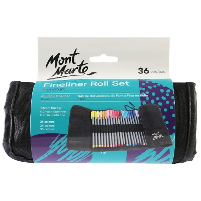 Picture of Mont Marte Fineliner Roll Set 36pc