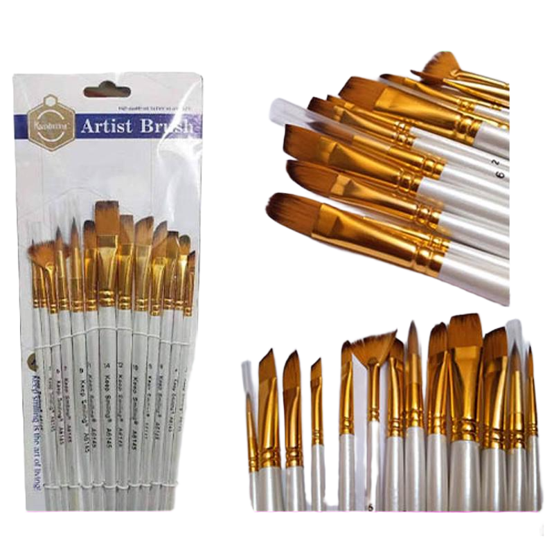 Picture of KeepSmiling 13Pcs Mix  Artist Brush-white