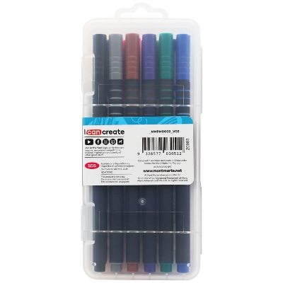 Picture of Mont Marte Fineliner Pen Soft Grip 12pc