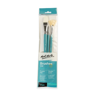 Picture of Mont Marte Gallery Series Brush Set Oil-3pcs