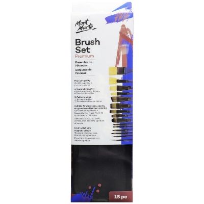 Picture of Mont Marte Brush Set in Wallet 15pc